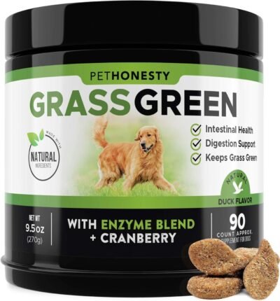 PetHonesty GrassGreen Grass Burn Spot Chews for Dogs - Dog Pee Lawn