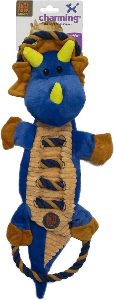 Charming Pet Ropes-A-Go Squeaky Dog Toy - Tough and Durable