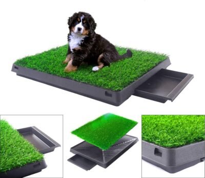 BringerPet Indoor Puppy Dog PET Potty Training Pee PAD MAT Tray Grass