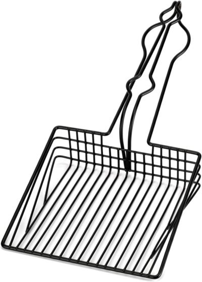 BasicForm Cat Litter Scoop - Durable Coated Metal Litter Scooper Wire