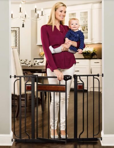 Regalo Home Accents Extra Wide Walk Thru Baby Gate Includes Dcor