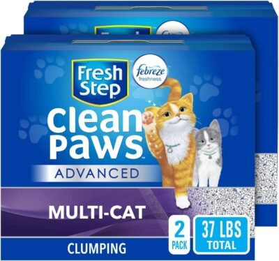 Fresh Step Clean Paws Unscented Low Tracking Clumping Cat Litter