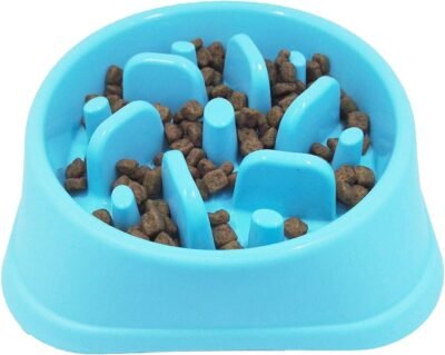 JASGOOD Dog Feeder Slow Eating Pet Bowl Eco-Friendly Durable