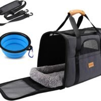 Cat Carrier Dog Carrier Pet Travel Carrier Airline Approved for Small