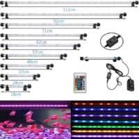 MLJ LED Aquarium Light 7-44 Inch Waterproof Fish Light Whith with
