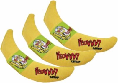YEOWWW DuckyWorld 100 ORGANIC CATNIP Leaf & Flower Cat Toy BANANA 3