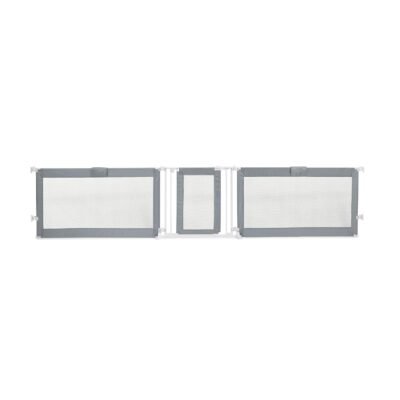 Summer Custom Fit Walk-Thru Extra Wide Baby Gate Stylish Grey Mesh 30