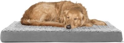 Furhaven Pet Dog Bed Deluxe Therapeutic Traditional Mat Rectangular