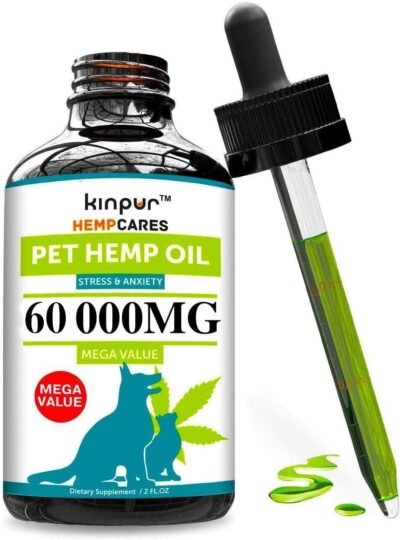 Hemp Oil for Dogs & Cats - 60 000mg - Anxiety Relief for Dogs & Cats