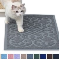 PetLike Cat Litter Mat Kitty Litter Mats Traps Litter from Box and