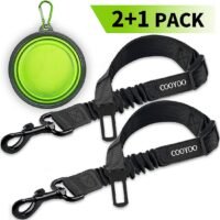 COOYOO Dog Seat Belt2 Pack Pet Car Seat Belts Adjustable Heavy Duty &