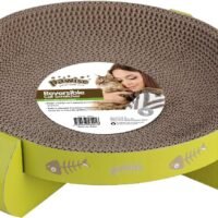 PAWISE Cat Scratcher Cardboard Reversible Kitty Scratching Pad Lounge
