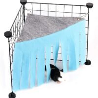 Sky Blue Pink Purple Green & Strawberry Red Guinea Pig Hideout Corner