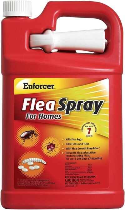 Enforcer Flea Spray for Homes 128-Ounce Packaging may vary