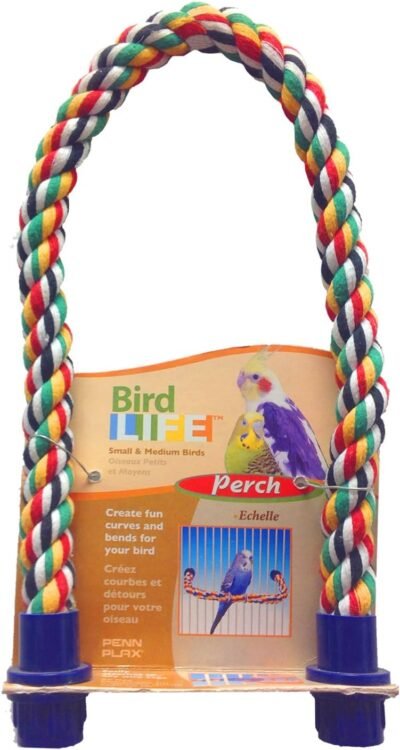Penn-Plax PEN-005 Rope Perch - Small Bird - 21' x 58' Diameter