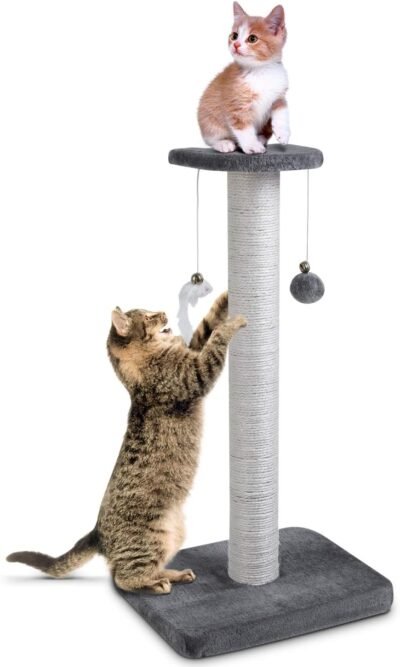 pedy 30' Tall Cat Scratching Post Natural Sisal Cat Scratcher Cat