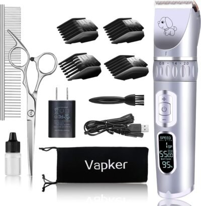 Professional Dog Clippers Grooming Kit Low Noise Rechargeable