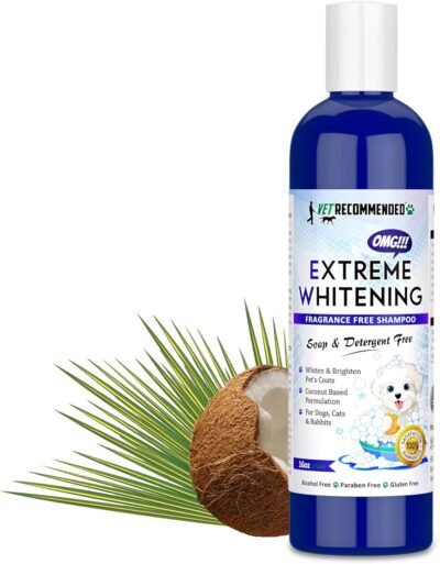 Vet Recommended OMG Extreme Dog Whitening Shampoo 16 Oz 473ml -