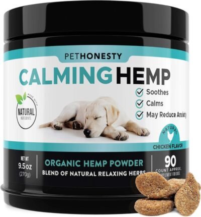 PetHonesty Hemp Calming Treats for Dogs - All-Natural Soothing Snacks