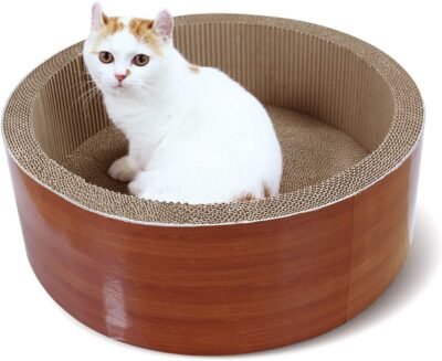 ScratchMe Cat Scratching Post Lounge Relaxing Bed Cat Scratcher