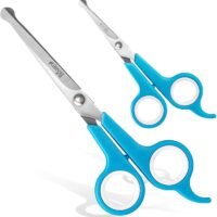 BOSHEL Dog Grooming Scissors Set - 2 Pet Grooming Scissors Safe
