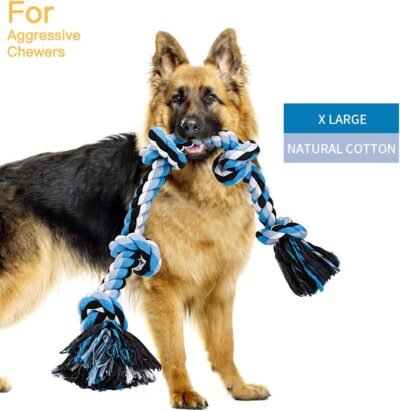 BMAG Dog Rope Toys for Aggressive Chewers Interactive Heavy Duty Dog