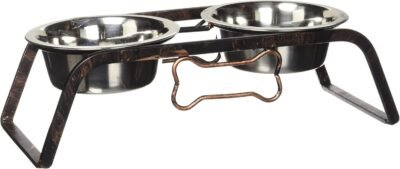Loving Pets Black Label Collection Rustic Bone Diner for Dogs Aged