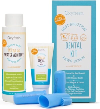 Oxyfresh Premium Pet Dental Kit from Fight Bad Breath in Dogs & Cats