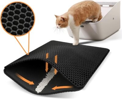 Polarduck Cat Litter MatCat Litter Trapping Mat Extra Large Honeycomb