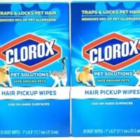 2 Pk Pet Solutions Traps & Locks Pet Hair Pickup 20 Ct Dust Wipes 40