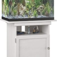 Flipper 1020 Gallon Aquarium Stand Ivory Oak