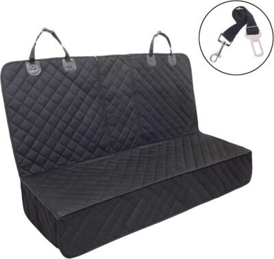 Dog Car Seat Cover Waterproof Pet Car Rear Seat Protector Compatible