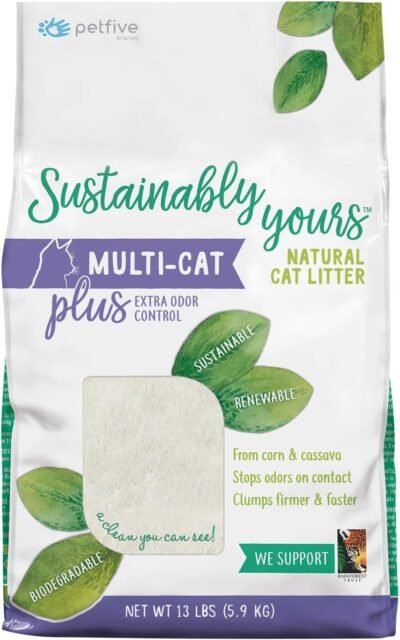 Sustainably Yours Natural Sustainable Multi-Cat Litter 13 lbs