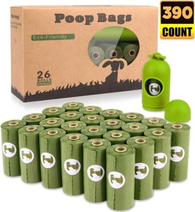 BOTEWO Dog Poop Bag 26 Rolls 390 Counts Biodegradable Dog Waste Bags