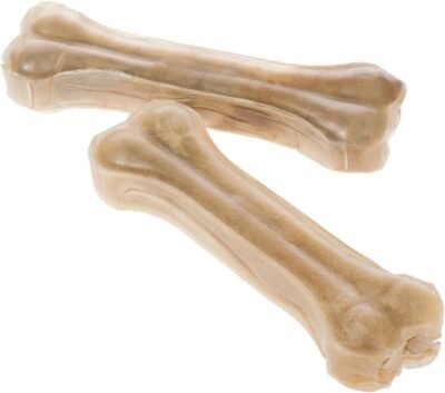 Raw Paws Pet Premium 8-inch Compressed Rawhide Bones for Dogs -