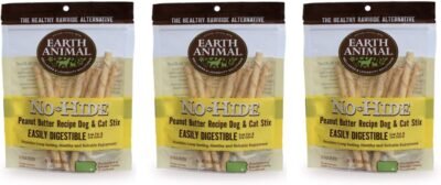 Earth Animal 30 Pack of No-Hide Peanut Butter Stix Dog Chews