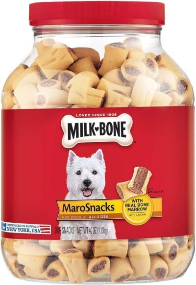 Milk-Bone MaroSnacks Dog Treats with Real Bone Marrow and Calcium