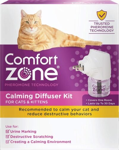 Comfort Zone Cat Calming Diffuser Kit Cat Pheromone Spray 1 Diffuser