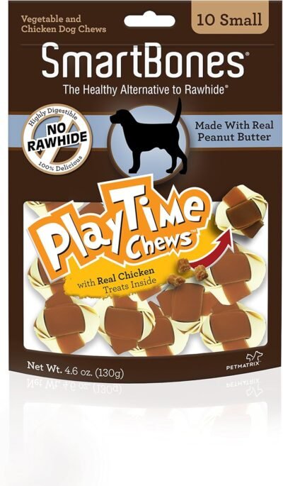 Smartbones Playtime Chews For Dogs With Real Chicken Treats Inside
