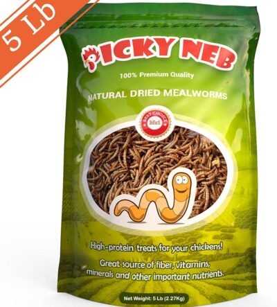 PICKY NEB 100 Non-GMO Dried Mealworms - High-Protein Mealworm Treats