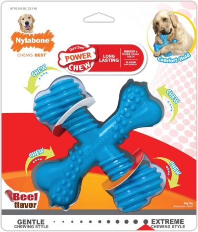 Nylabone Power Chew X-Shaped Dog Bone Chew Toy