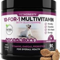 10 in 1 Dog Multivitamin with Glucosamine - Essential Dog Vitamins