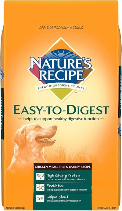 Nature's Recipe Easy to Digest Dry Dog Food Chicken Meal Rice &