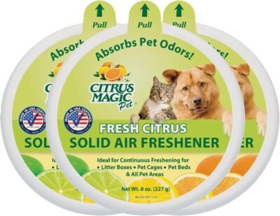 Citrus Magic Pet Odor Absorbing Solid Air Freshener Pack of 3
