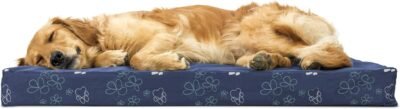 Furhaven Pet Dog Bed Deluxe Therapeutic Traditional Mat Rectangular
