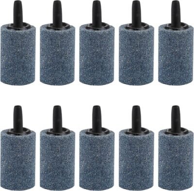 Pawfly 10 PCS Air Stone Cylinder 12 Inches Bubble Diffuser Airstones