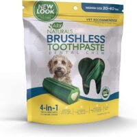 Ark Naturals Brushless Toothpaste Dog Dental Chews for Medium Breeds