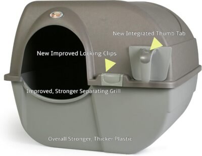 Omega Paw NRA15-1 Improved Roll 'n Clean Self Cleaning Litter Box