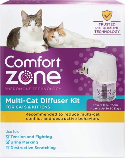 Comfort Zone MultiCat Calming Diffuser Kit Cat Pheromone Spray Single