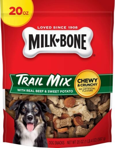 Milk-Bone Trail Mix Chewy and Crunchy Dog Treats Beef & Sweet Potato